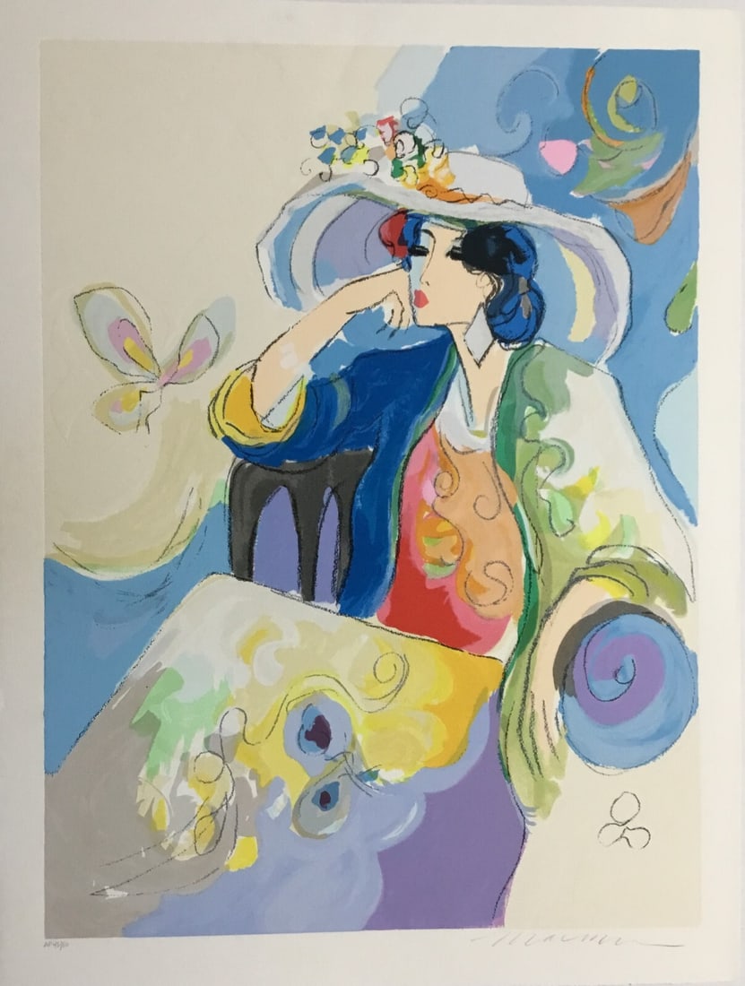 Isaac Maimon Table For One Signed Limited Edition Serigraph AP 45/50: Isaac Maimon Table For One Signed Limited Edition Serigraph AP 45/50 This stunning serigraph print titled "Table For One" by artist Isaac Maimon features a limited edition artist proof (AP) that is si