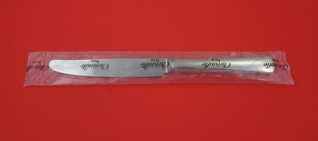 Christofle Valois Stainless Steel Dinner Knife Glossy 9 1/4" Factory Sealed: Christofle Valois Stainless Steel Dinner Knife Glossy 9 1/4" Factory Sealed Introducing the Valois dinner knife by Christofle, a stunning piece crafted from premium stainless steel with a glossy finis