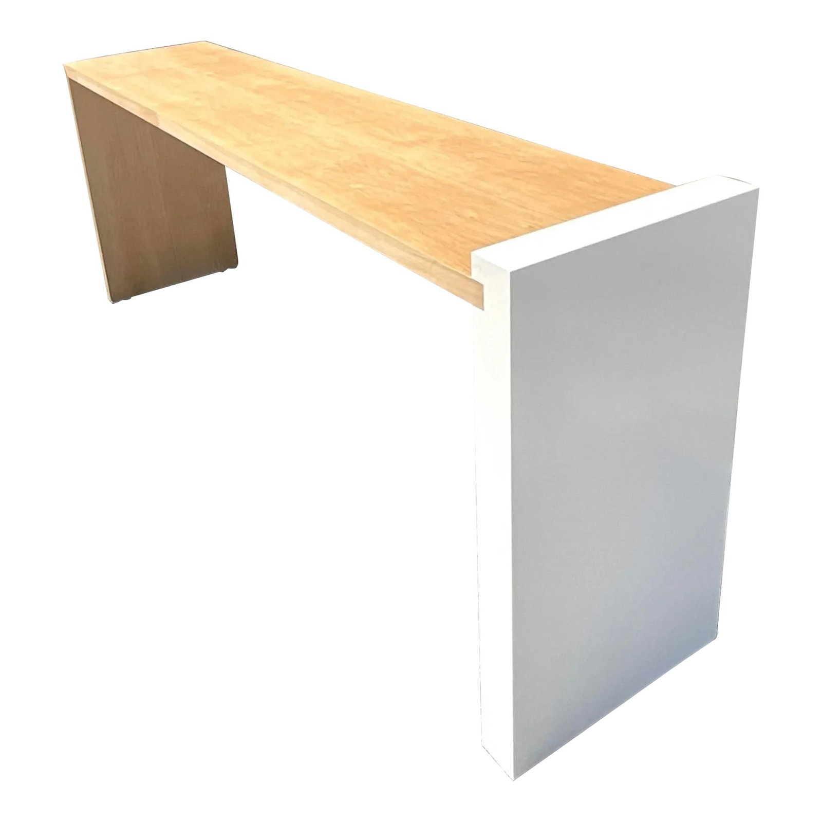 Vintage Boho EJ Victor Lindie Console Table White Wood (1 of 10)