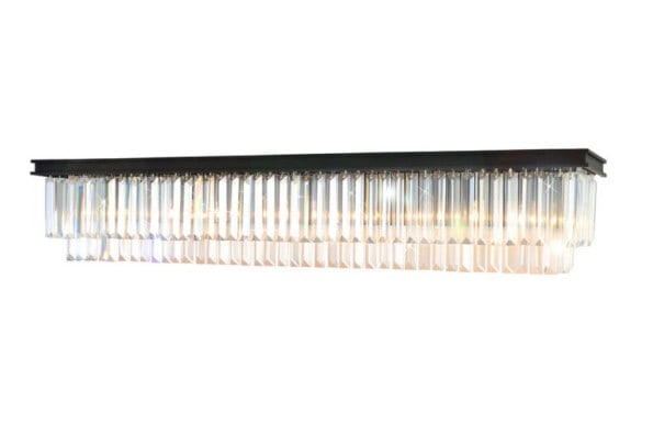 Artistry Reston 36 in Black Crystal 8 Light Wall Sconce (1 of 2)