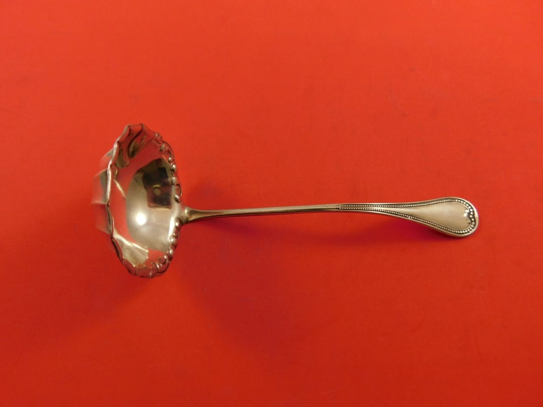 Luzon Sterling Silver Sauce Ladle by International 6.5 Fluted Serving Piece (1 of 1)