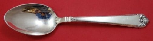 Vintage Tuttle Lamerie Sterling Silver Soup Spoon 7 Inch: Vintage Tuttle Lamerie Sterling Silver Soup Spoon 7 Inch Discover the exquisite Lamerie pattern by Tuttle with this vintage sterling silver place soup spoon. Measuring 7 inches, this elegant spoon sho