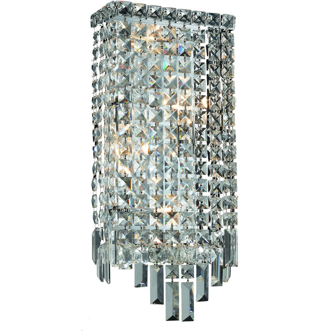 Maxime 4-Light Crystal Wall Sconce Chrome 18 in (1 of 2)