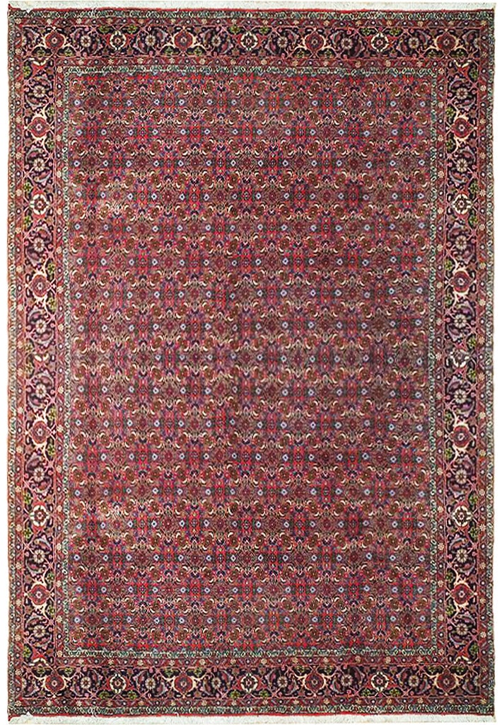 Exquisite 6'7 x 9'8 Persian Bijar Herati Handmade Wool Rug: Exquisite 6'7 x 9'8 Persian Bijar Herati Handmade Wool Rug Free continental US Shipping Experience the elegance of this handcrafted 7' x 10' Persian Bijar Herati rug. Skillfully woven by talented Pers