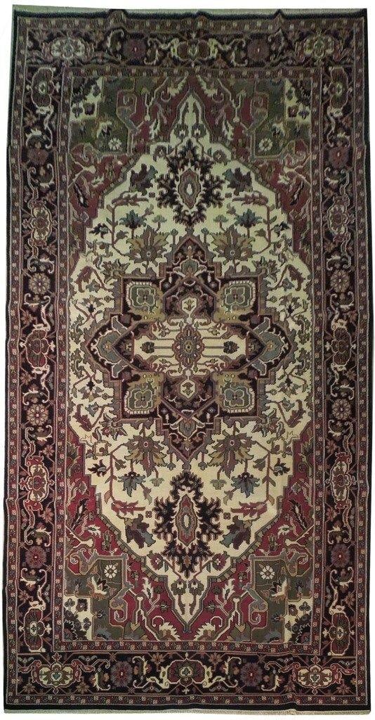 10' x 20' Ivory Handmade Serapi Design Rug - Timeless Elegance: 10' x 20' Ivory Handmade Serapi Design Rug - Timeless Elegance Free continental US Shipping Enhance your living space with this exquisite 10' x 20' Ivory Handmade Traditional Serapi Design Rug. This s