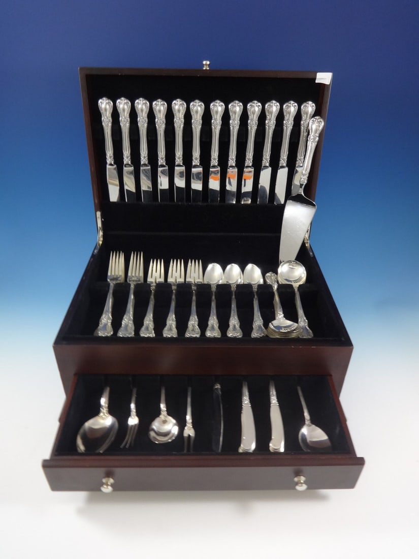 Towle Old Master Sterling Silver Flatware Set for 12 - 79 Pieces (1 of 9)