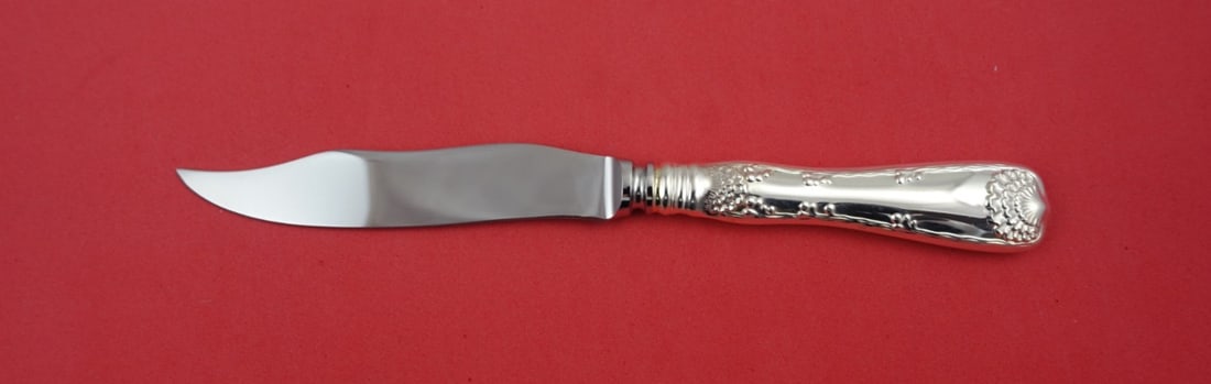 Tiffany & Co. Wave Edge Sterling Silver Fish Knife 8.5": Tiffany & Co. Wave Edge Sterling Silver Fish Knife 8.5" Introducing the Wave Edge Fish Knife by Tiffany & Co., a stunning piece crafted from sterling silver with a hollow handle and a stainless steel 