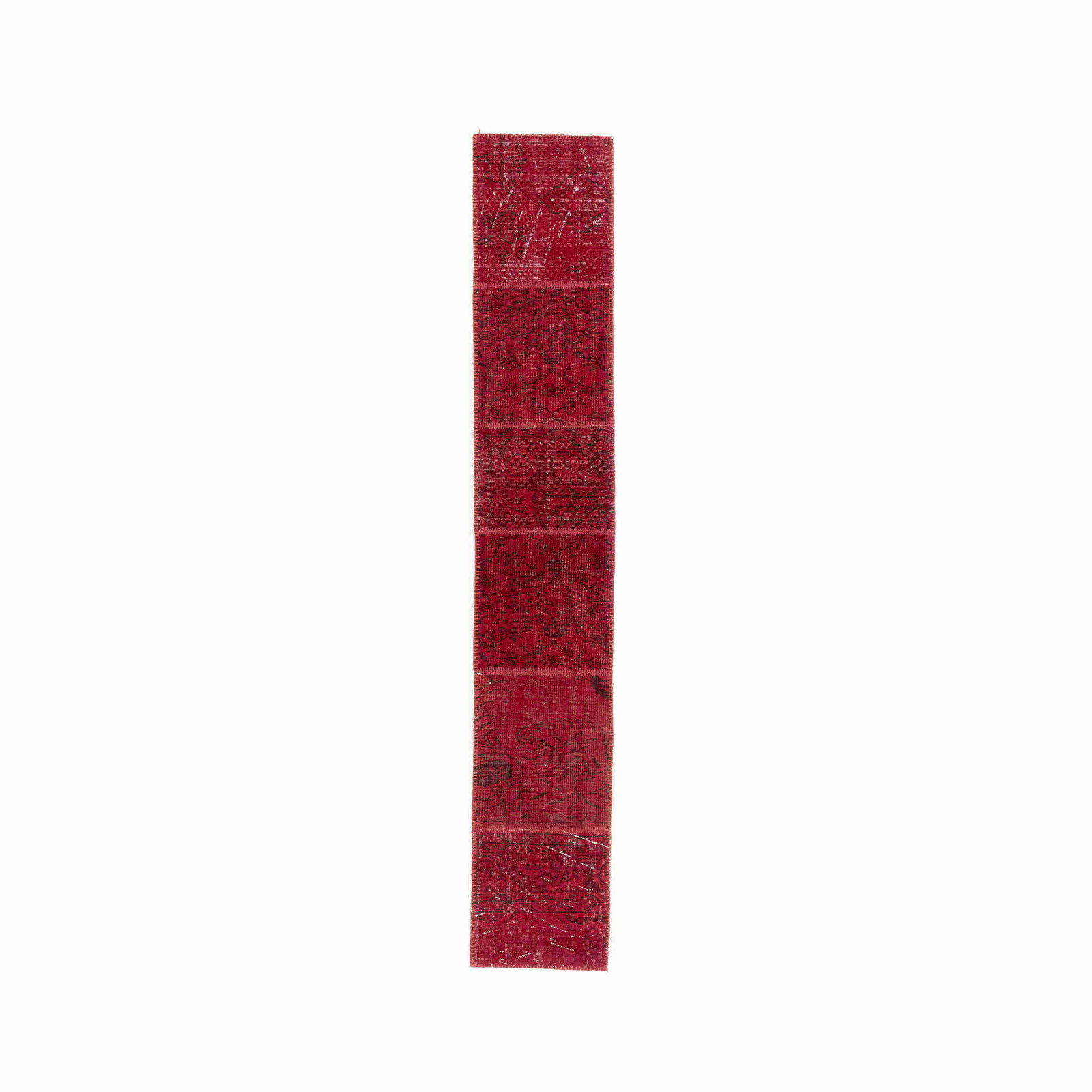 Handmade Patchwork Wool Carpet 19.7 x 118.1 Inches (1 of 8)