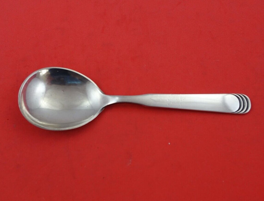 Hans Hansen Ripple Arvesolv #15 Sterling Silver Sugar Spoon 5 3/8": Hans Hansen Ripple Arvesolv #15 Sterling Silver Sugar Spoon 5 3/8" This exquisite sugar spoon is crafted by Hans Hansen in the renowned Ripple aka Arvesolv #15 pattern. Made from high-quality sterling