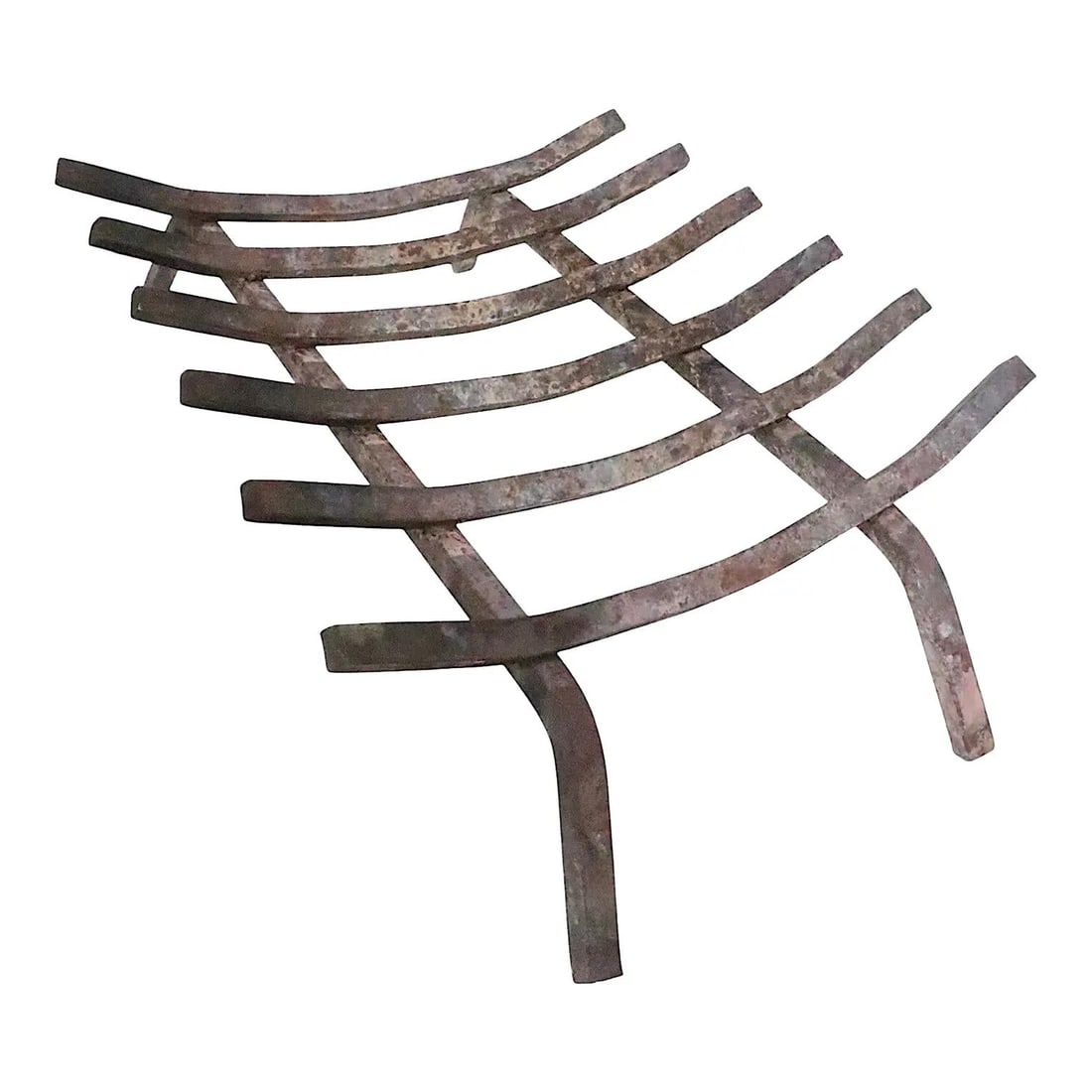 Iron Fireplace Insert Log Grate with 6 Support Bars (1 of 8)