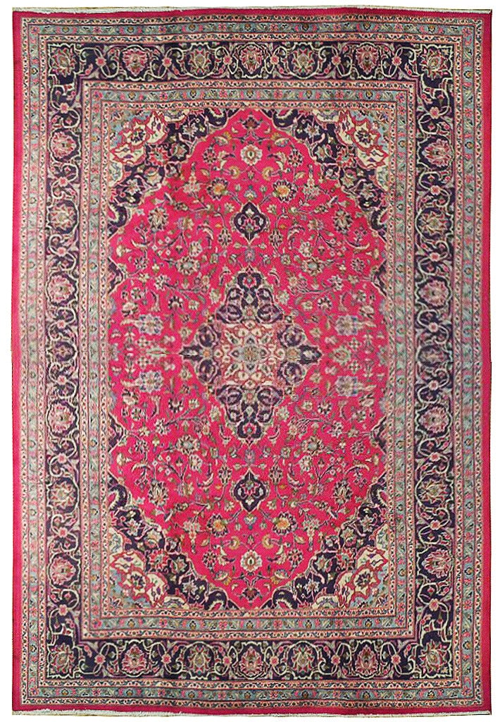 6.5 x 9.8 Handwoven Persian Kashan Rug from Iran: 6.5 x 9.8 Handwoven Persian Kashan Rug from Iran Free continental US Shipping Enhance your living space with this exquisite 6.5' x 9.8' Classic Iran Semi-Antique Persian Kashan Rug. Handwoven in Iran,