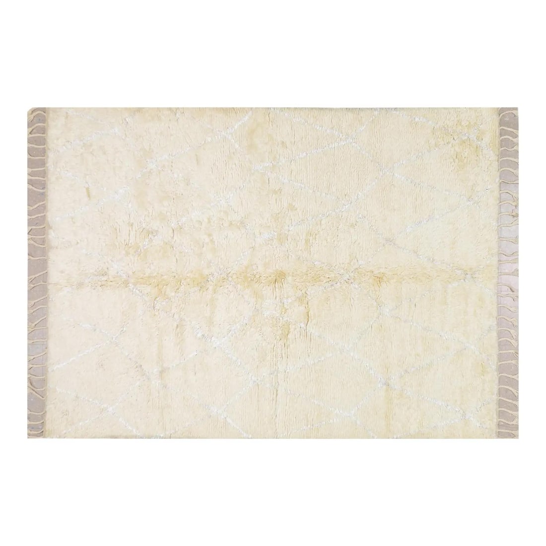 6x9 Wool Area Rug with Contemporary Moroccan Styling: 6x9 Wool Area Rug with Contemporary Moroccan Styling This Moroccan modern hand-knotted wool rug showcases traditional craftsmanship combined with contemporary design elements. Expertly crafted using t