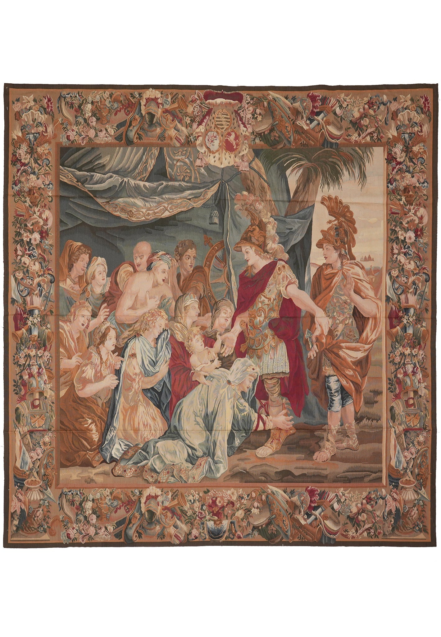 9 x 9 Handmade Pictorial Tapestry Rug Decorative Wall Hanging: 9 x 9 Handmade Pictorial Tapestry Rug Decorative Wall Hanging Free continental US Shipping This 9 x 9 foot handmade tapestry rug features a flat weave construction and a pictorial scenic design, caref