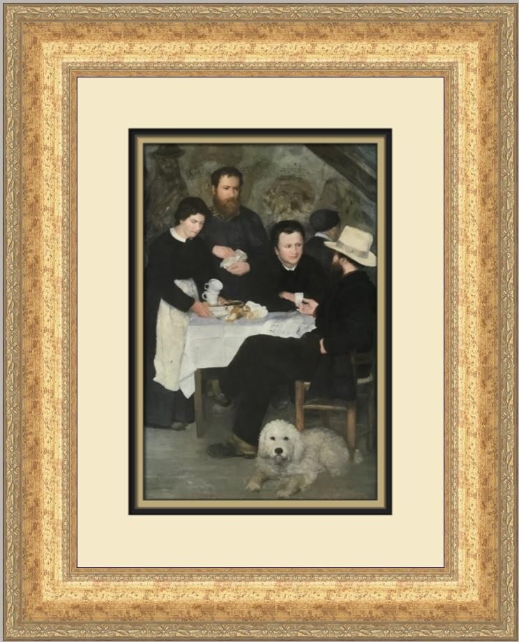 Pierre-Auguste Renoir The Inn at Mother Anthony's Framed Print 1984: Pierre-Auguste Renoir The Inn at Mother Anthony's Framed Print 1984 This exquisite custom framed print features Pierre-Auguste Renoir's renowned artwork, "The Inn at Mother Anthony's." Measuring 17 in