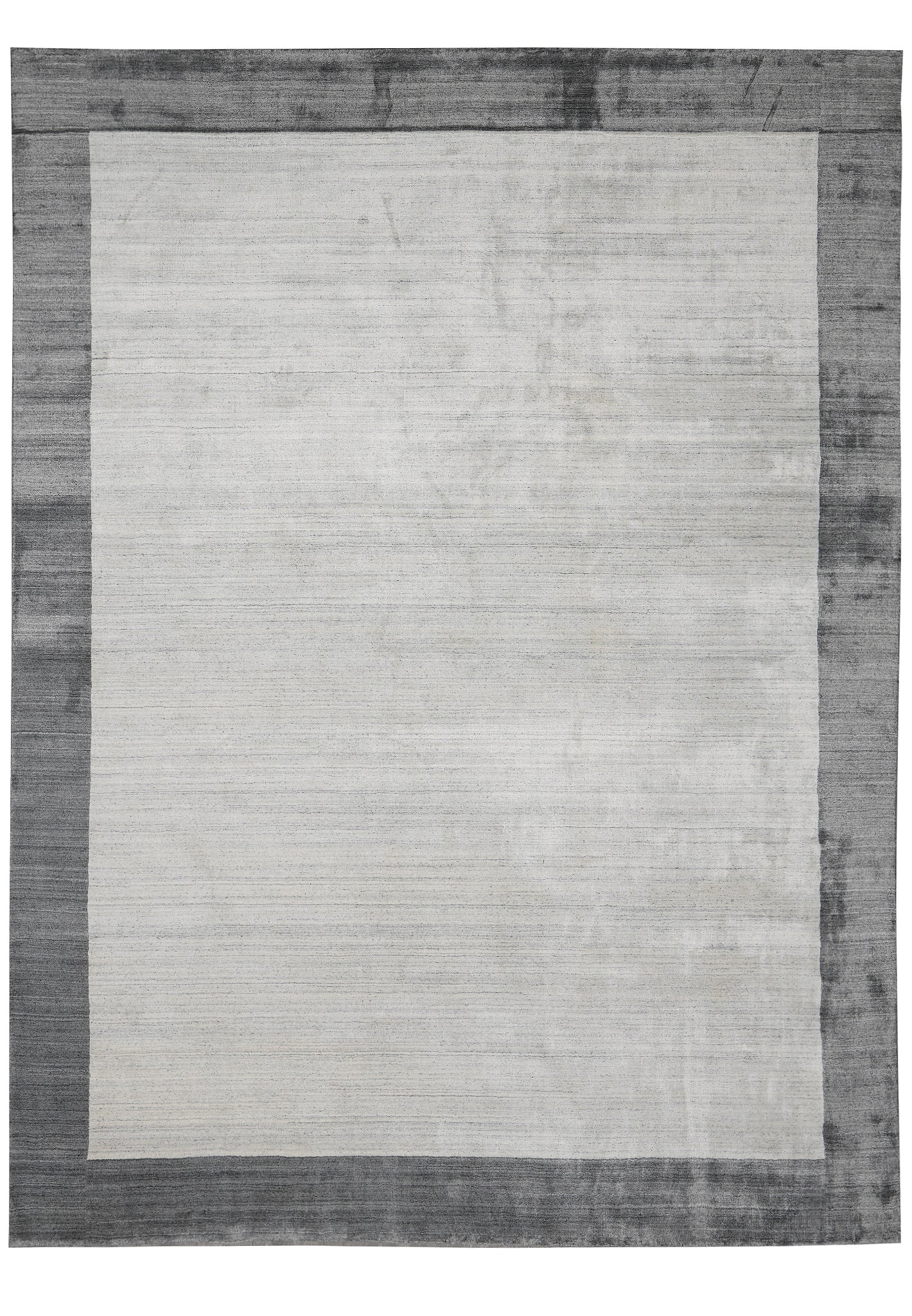 9 x 12 Contemporary Hand-Knotted Gray Wool Rug: 9 x 12 Contemporary Hand-Knotted Gray Wool Rug Free continental US Shipping This 9 x 12 contemporary rug is handmade and hand-knotted from 100% premium wool on a sturdy cotton foundation. It features 