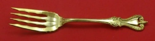 Towle Old Colonial Vermeil Sterling Silver Salad Fork 6.25 Gold Finish: Towle Old Colonial Vermeil Sterling Silver Salad Fork 6.25 Gold Finish This exquisite salad fork features the Old Colonial Vermeil pattern by Towle, crafted from high-quality sterling silver. Measurin