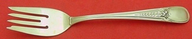 Blackinton Flowered Antique Sterling Silver Salad Fork 6.5": Blackinton Flowered Antique Sterling Silver Salad Fork 6.5" Experience elegance with the Flowered Antique Salad Fork by Blackinton, crafted from high-quality sterling silver. This exquisite flatware p