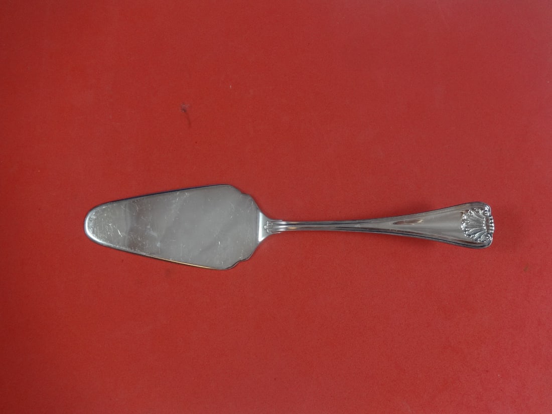 Ricci Cellini Sterling Silver Pie Server 10 Inch Flat Handle: Ricci Cellini Sterling Silver Pie Server 10 Inch Flat Handle This exquisite Cellini pie server by Ricci is crafted from all-sterling silver, showcasing a flat handle design that combines elegance with