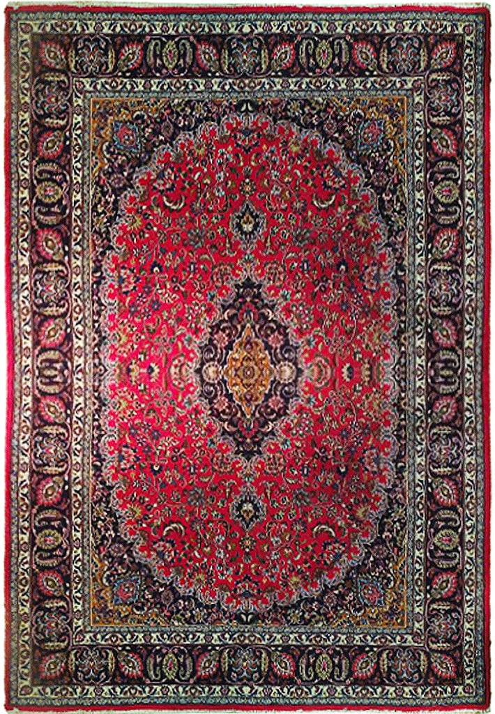 Handmade Semi Antique Persian Kashan Rug 9.7 x 12.8 Red Black Wool: Handmade Semi Antique Persian Kashan Rug 9.7 x 12.8 Red Black Wool Free continental US Shipping Enhance your living space with this stunning 9.7 x 12.8 Handmade Semi Antique Persian Kashan Rug. Crafte