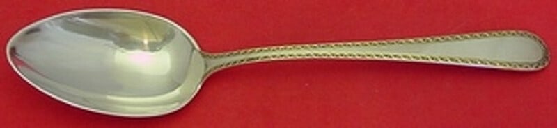 Kirk Golden Winslow Sterling Silver Serving Spoon 8 1/8" Antique: Kirk Golden Winslow Sterling Silver Serving Spoon 8 1/8" Antique Introducing the exquisite Golden Winslow Serving Spoon, crafted by Kirk in sterling silver. This elegant piece measures 8 1/8" and show