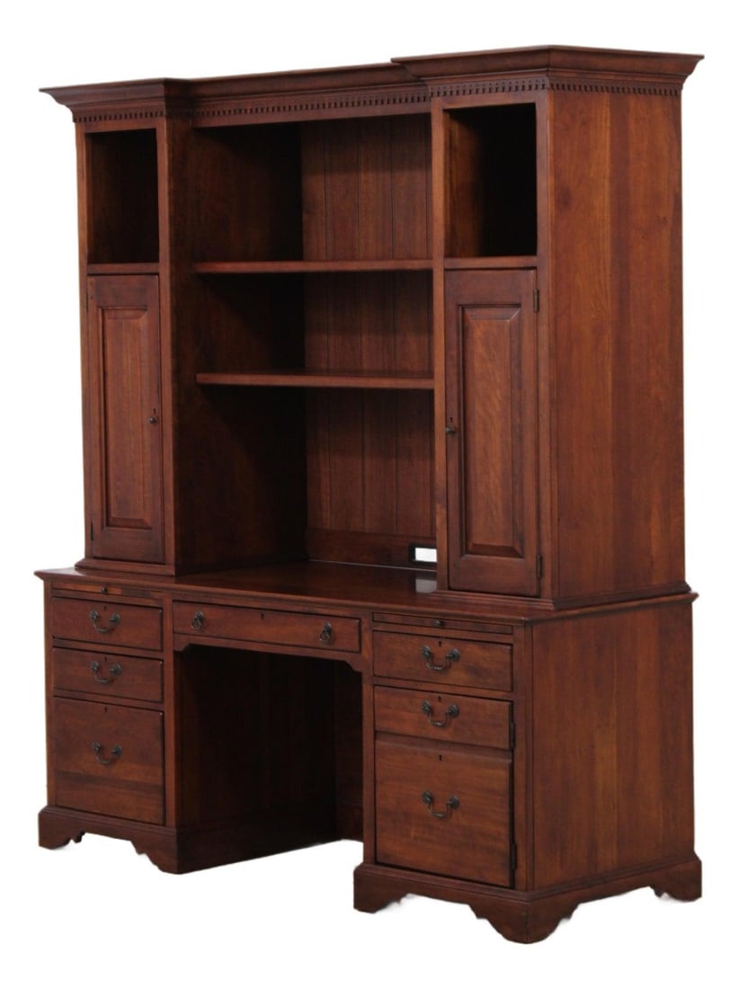 Cherry Wood Desk with Hutch from Bob Timberlake Collection by Lexington (1 of 10)