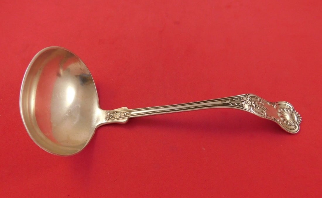 Peter L. Krider Sterling Silver King Oyster Ladle 9 1/8 Inch (1 of 1)