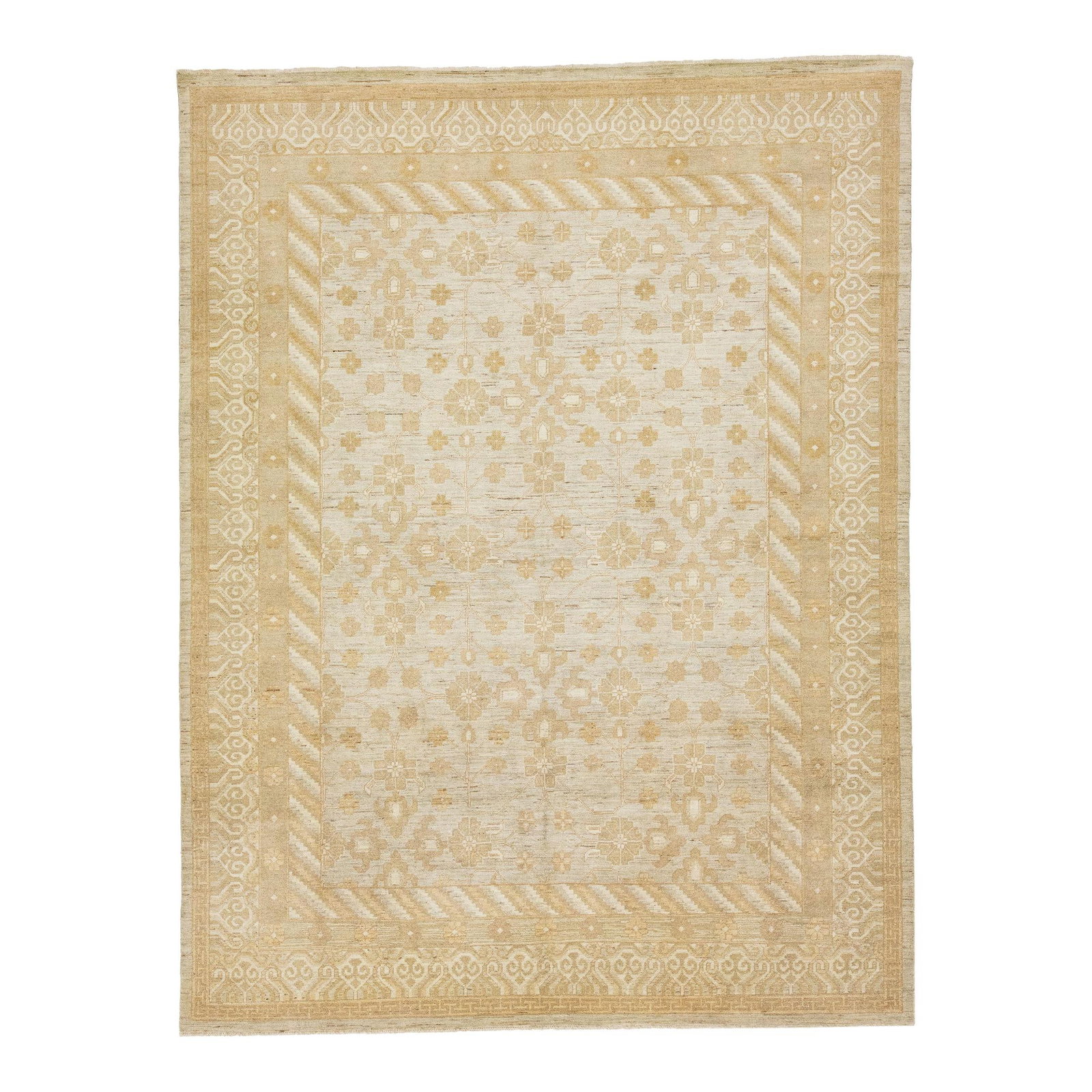 Elegant Gray Modern Paki Peshawar Handmade Wool Rug 9'1 x 11'10 Floral Design: Elegant Gray Modern Paki Peshawar Handmade Wool Rug 9'1 x 11'10 Floral Design Enhance your living space with this exquisite Paki Peshawar handmade wool rug, featuring a modern design in a sophisticate