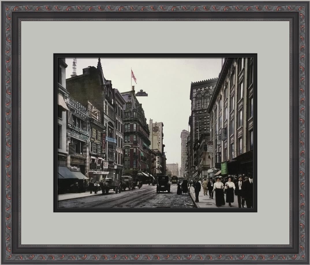 Victoria Hotel Custom Framed Print Modernism Architectural Art 14x18 (1 of 2)