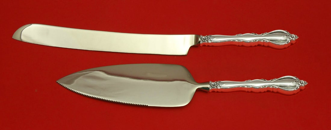 Grande Regency Sterling Silver Wedding Cake Set 2pc by International (1 of 1)
