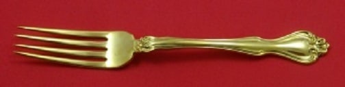 Westmorland Sterling Silver Fork 7 George and Martha Vermeil Pattern (1 of 1)