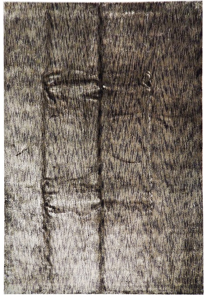 8x10.2 Brown Bamboo Silk Handmade Modern Area Rug: 8x10.2 Brown Bamboo Silk Handmade Modern Area Rug Free continental US Shipping Enhance your home decor with the 8 x 10.2 Brown Bamboo Silk Modern Rug, a perfect fusion of contemporary design and eco-f