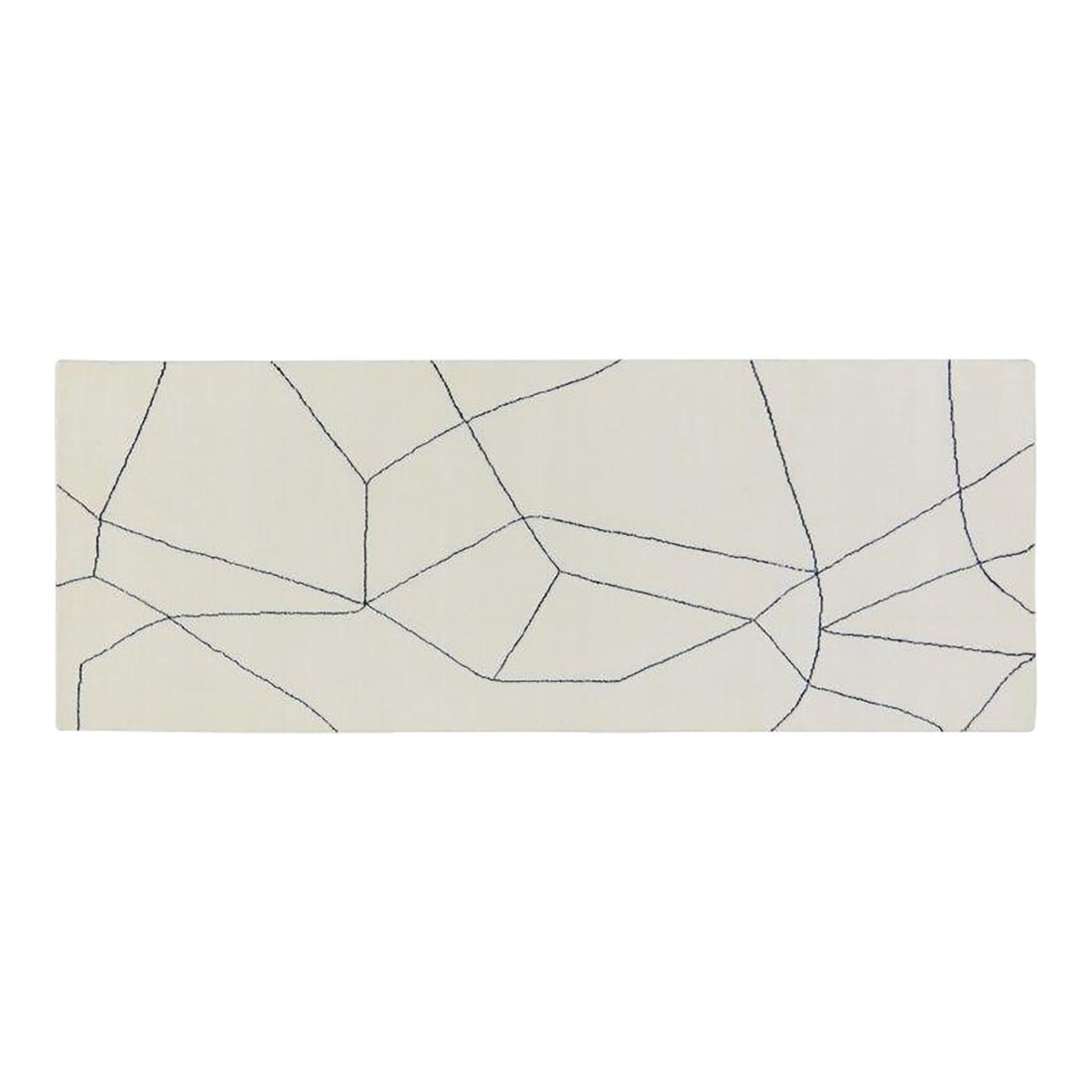 Azilal Moroccan Wool Hand Knotted Rug 2'7x7: Azilal Moroccan Wool Hand Knotted Rug 2'7x7 This hand-knotted wool rug exemplifies traditional Moroccan Azilal craftsmanship with a modern design sensibility. Carefully made using time-honored techniq