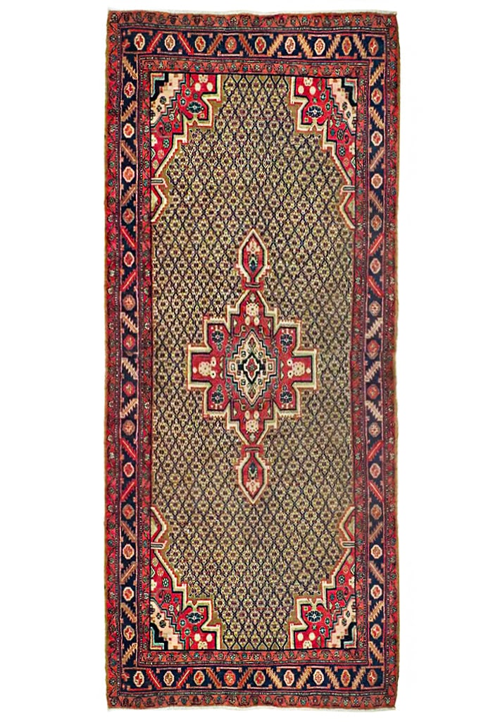 5'2 x 10'8 Salmon Semi-Antique Persian Koliai Runner Rug: 5'2 x 10'8 Salmon Semi-Antique Persian Koliai Runner Rug Free continental US Shipping Enhance your space with this stunning 5.2 x 10.8 Salmon Semi-Antique Persian Koliai Runner. Handcrafted by skilled