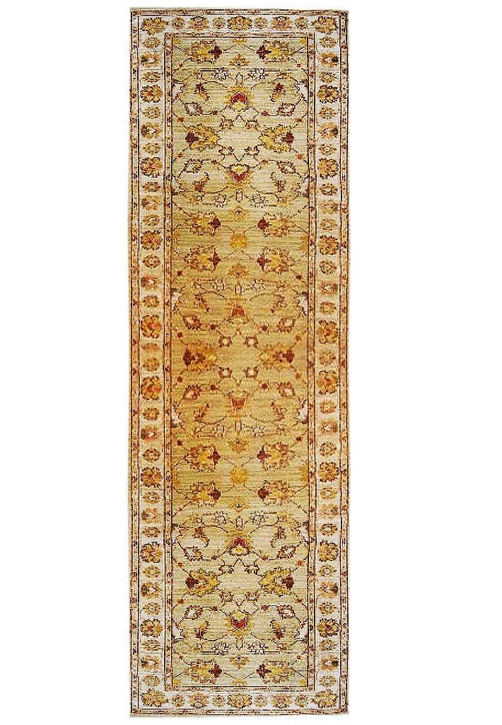 Pistachio Green Chobi Peshawar Rug 2.7 x 9.7 Handcrafted Wool: Pistachio Green Chobi Peshawar Rug 2.7 x 9.7 Handcrafted Wool Free continental US Shipping Transform your living space with this exquisite Pistachio Green Chobi Peshawar Rug, measuring 2' 7" x 9' 7". 