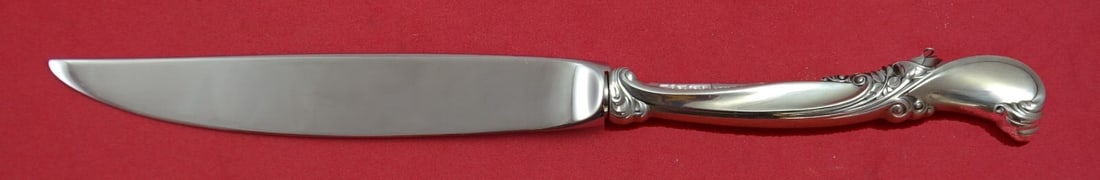 Wallace Waltz of Spring Sterling Silver Steak Knife 8 Inch Not Serrated: Wallace Waltz of Spring Sterling Silver Steak Knife 8 Inch Not Serrated This exquisite steak knife features a sterling silver hollow handle and a stainless steel not-serrated blade, measuring 8 inches