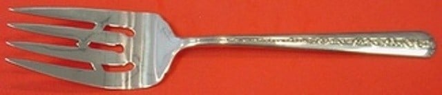 Towle Rambler Rose Sterling Silver Serving Fork 7 7/8 in (1 of 2)
