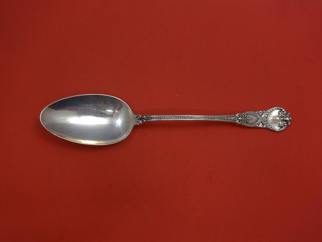 Tiffany & Co. Saint James Sterling Silver Serving Spoon 11.5 inches: Tiffany & Co. Saint James Sterling Silver Serving Spoon 11.5 inches This exquisite stuffing spoon is crafted in sterling silver and features the elegant Saint James pattern by Tiffany & Co. Measuring 