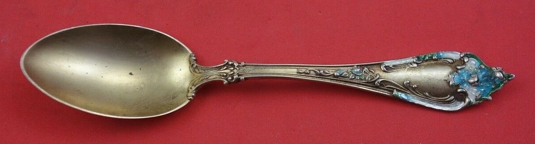 Watson Altair Sterling Silver Vermeil Coffee Spoon 5 Inch (1 of 2)