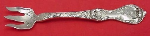 Reed and Barton Les Cinq Fleurs Sterling Silver Cherry Fork 3 5/8 Inch (1 of 1)