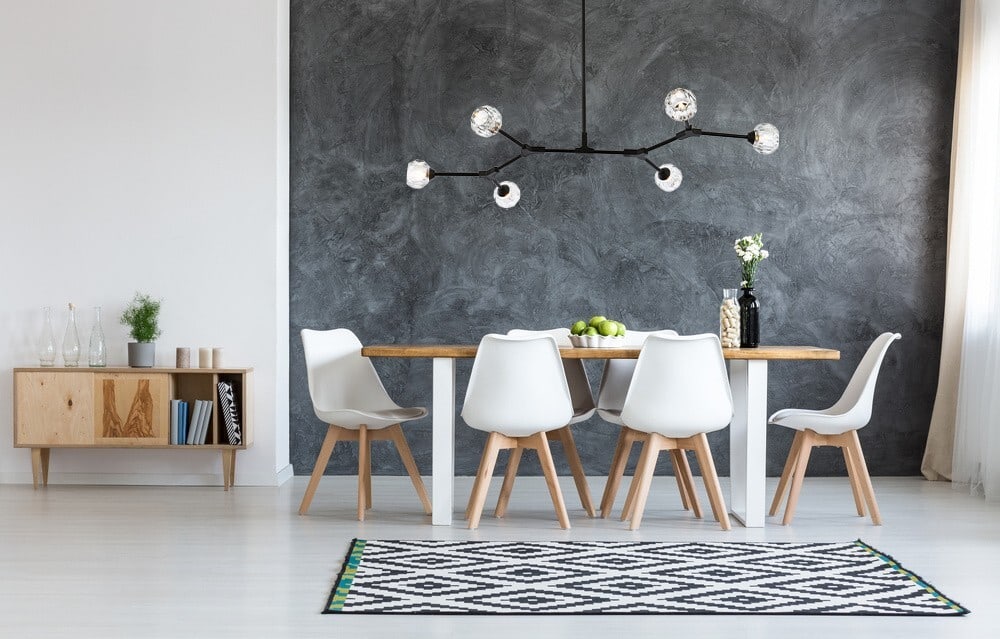 Zayne Modern Black Crystal 6-Light Pendant Chandelier 49 Inch Adjustable Fixture (1 of 14)