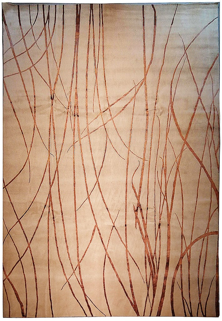 10x14 Handmade Beige Rug Wool Bamboo Silk Modern Design: 10x14 Handmade Beige Rug Wool Bamboo Silk Modern Design Free continental US Shipping Enhance your living space with this exquisite 10' x 14' Handmade Rug, skillfully crafted from a blend of premium wo
