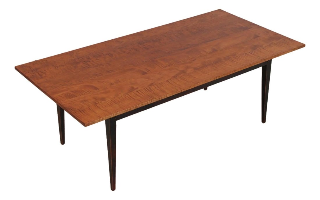 Tiger Maple Farmhouse Dining Table 84w x 42d x 29h (1 of 10)