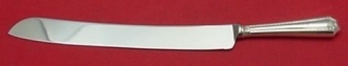 12 inch Colfax sterling wedding cake knife by Durgin Gorham: 12 inch Colfax sterling wedding cake knife by Durgin Gorham Custom made wedding cake knife in the Colfax pattern by Durgin-Gorham. It features a sterling silver hollow handle with a stainless steel im