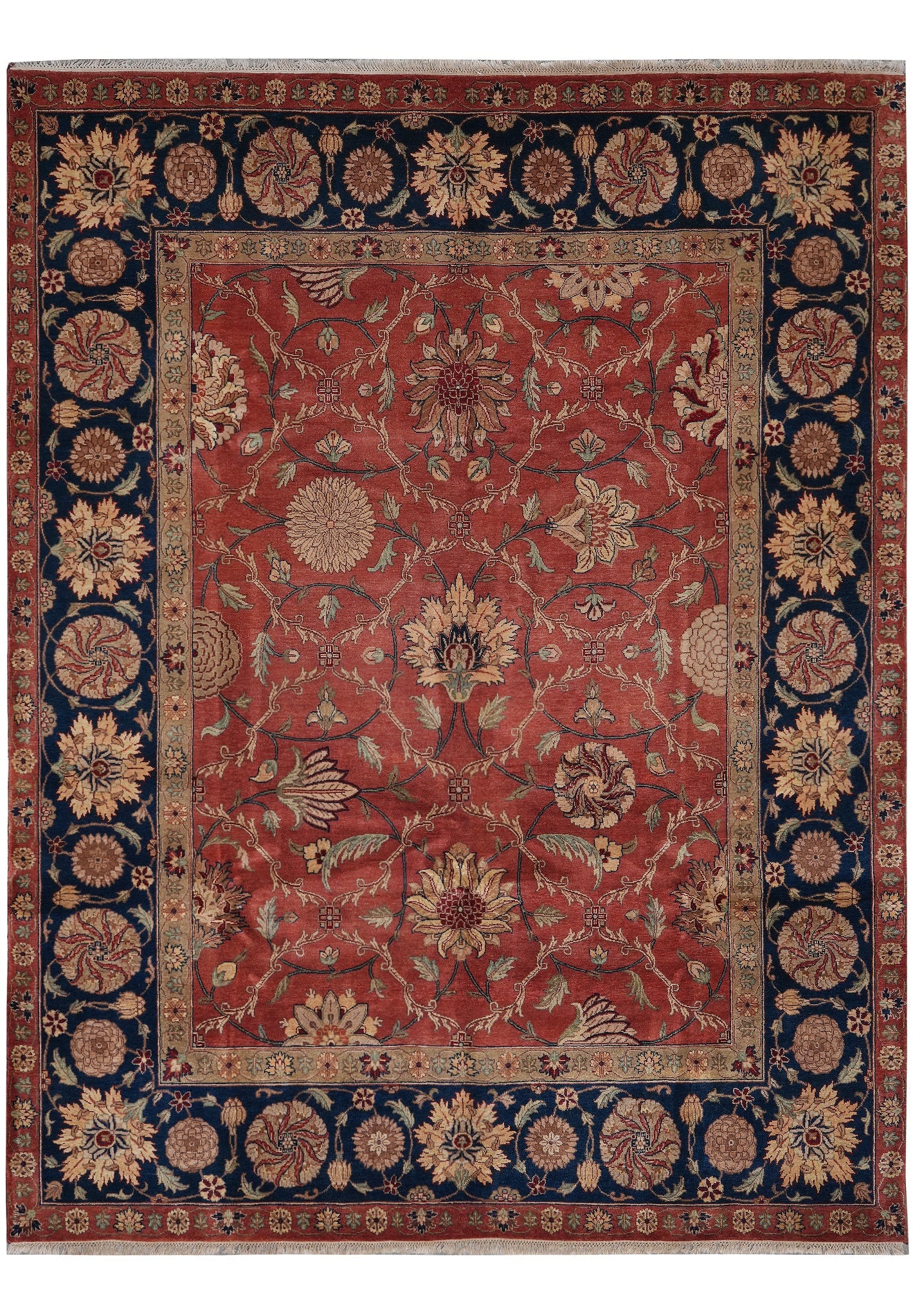8 x 10 Traditional Jaipur Rug Hand Knotted Wool Burgundy Black: 8 x 10 Traditional Jaipur Rug Hand Knotted Wool Burgundy Black Free continental US Shipping This 8 x 10 traditional Jaipur rug features a rich burgundy and black color palette with a classic patterned