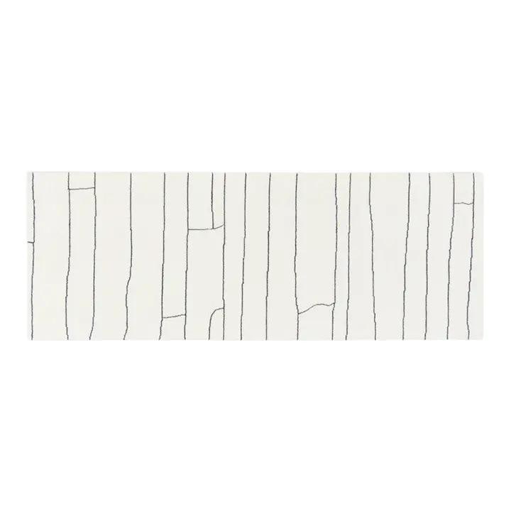 Azilal Wool Hand Knotted Rug 2'7x7 White (1 of 2)