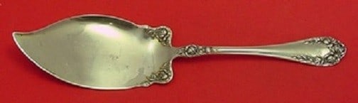 Wallace Rose Sterling Silver Ice Cream Slice 10 Inch Vintage: Wallace Rose Sterling Silver Ice Cream Slice 10 Inch Vintage This exquisite ice cream slice features the elegant Rose pattern by Wallace, crafted from high-quality sterling silver. Measuring 10 inches