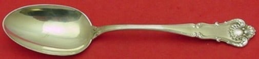 Durgin New Queens Sterling Silver Serving Spoon 8 3/8 in Monogrammed (1 of 2)