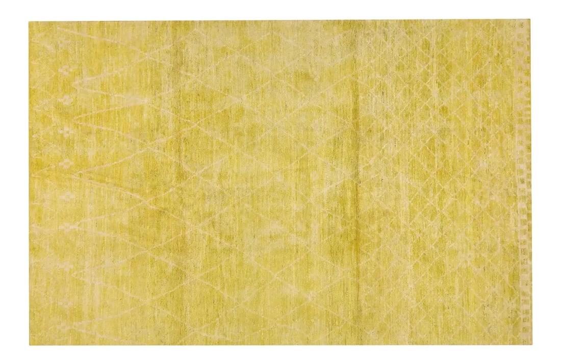 6'4 x 9'9 Beni Ourain Moroccan Wool Rug with Contemporary Soft Texture (1 of 5)