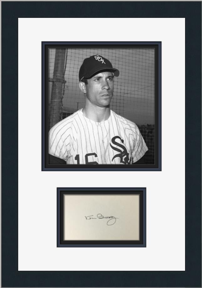 Framed Ken Berry Chicago White Sox Signed Cut Signature Display (1 of 3)