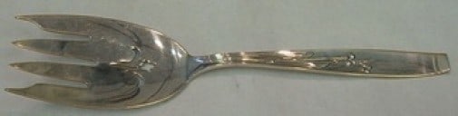 Mayfair Pattern Sterling Silver Cold Meat Fork by Frank Smith 8 3/4" (1 of 2)